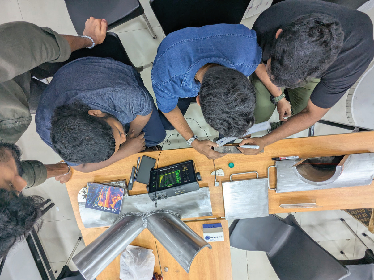 Magnetic Particle Testing (MPT) Yoke Inspection